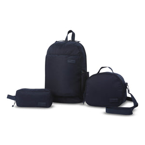 Pack X 3 Mochila + Portameriendas + Estuche Yuno