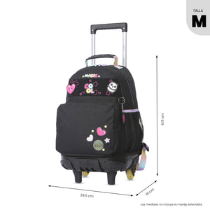 Mochila de ruedas Glowing Black