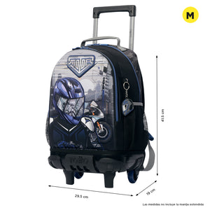 Mochila de ruedas Helmet Racer