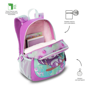 Pack X2 Mochila + Libro parar colorear Bambu