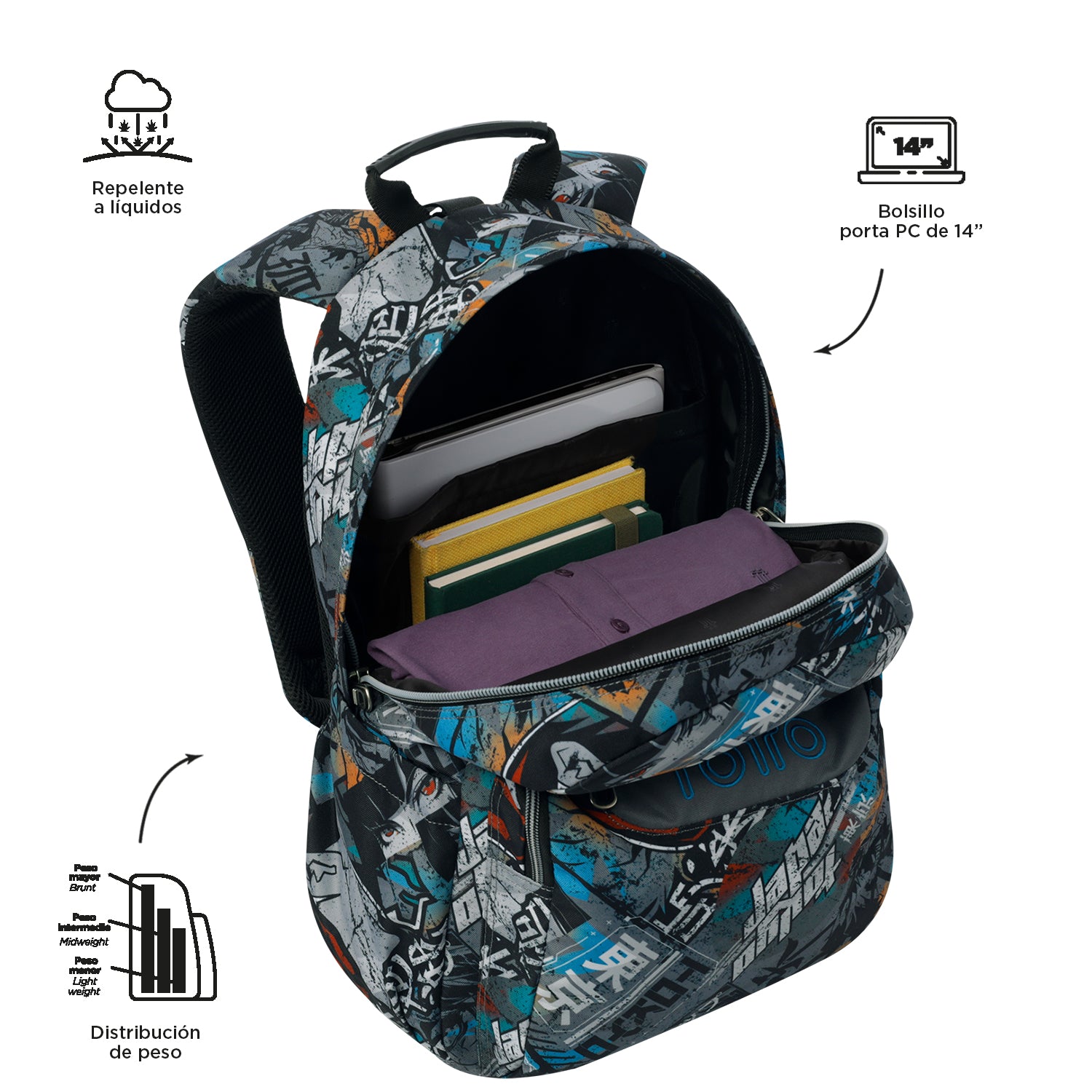 Mochila Acuareles Promo - Adaptable a carro