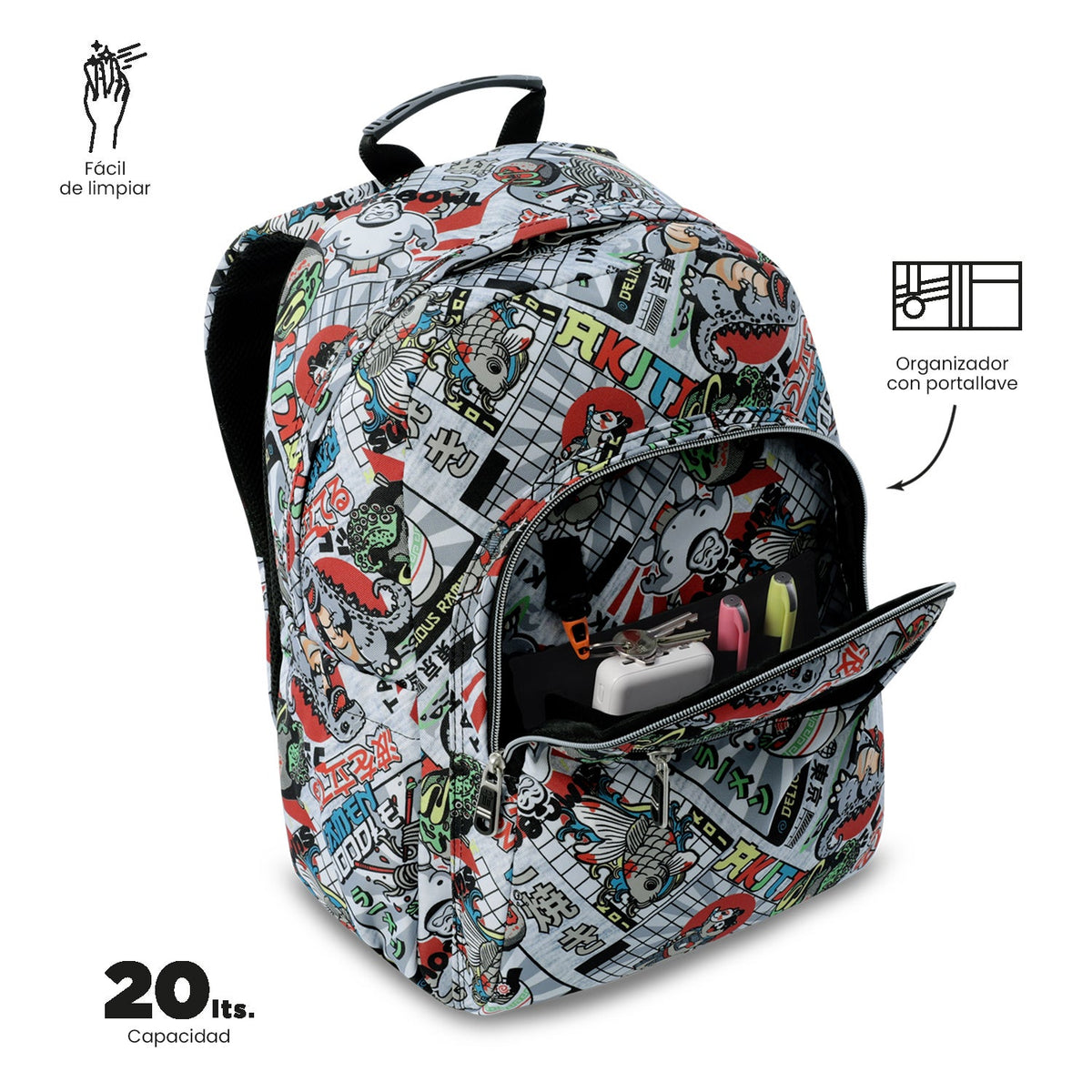 Mochila Acuareles Promo - Adaptable a carro