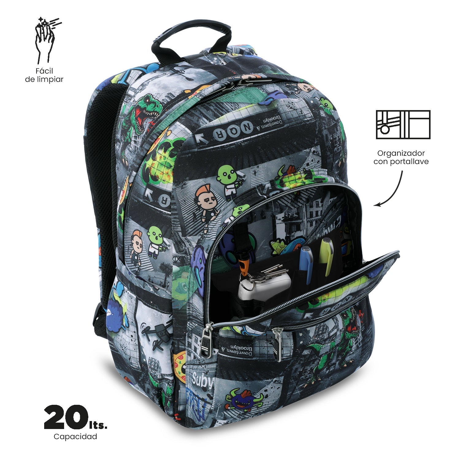 Mochila Acuareles - Adaptable a carro