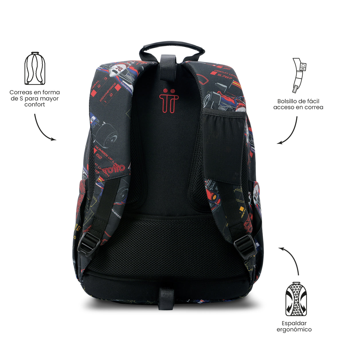 Mochila Acuareles - Adaptable a carro