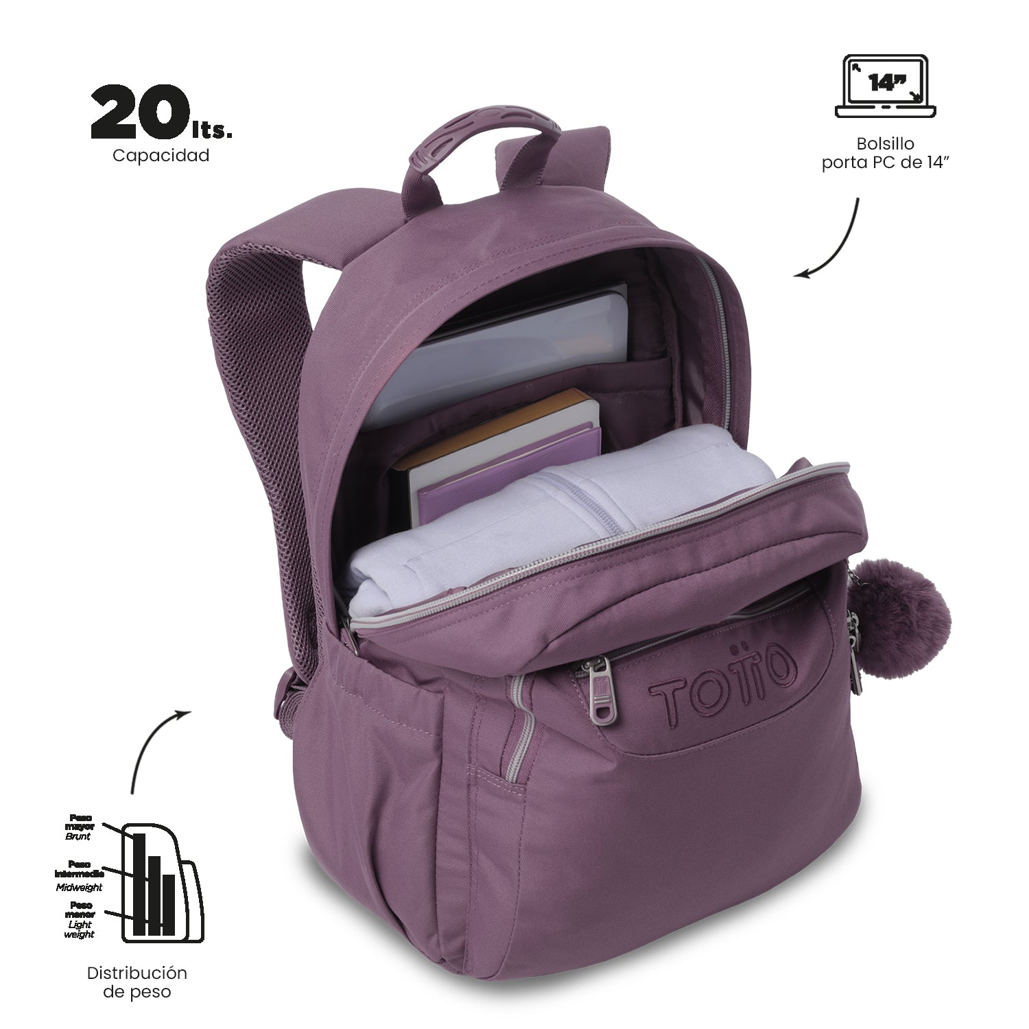 Mochila Acuarela Ecole Solid