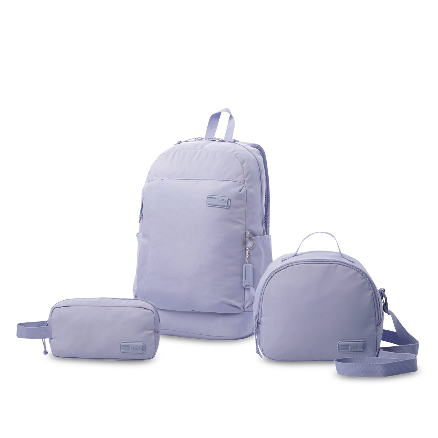Pack X 3 Mochila + Portameriendas + Estuche Yuno 