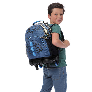 Mochila de ruedas Dino Blue M