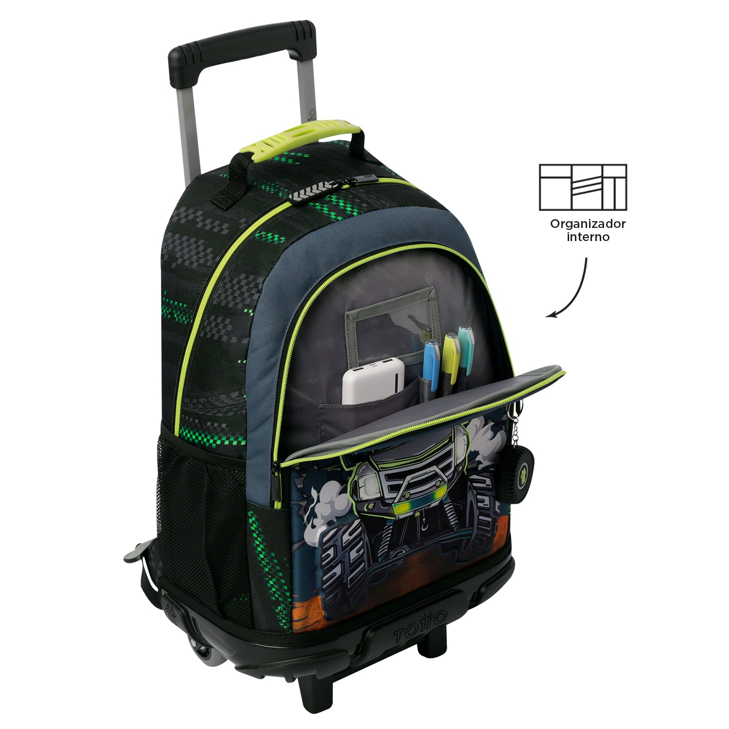 Mochila de ruedas Monster Race