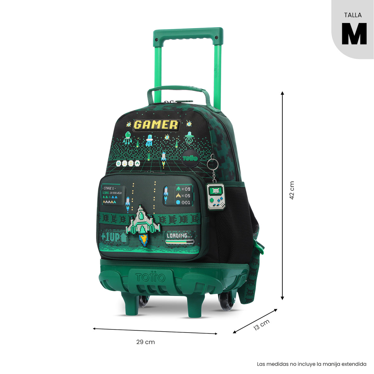 Mochila de ruedas Píxel Game M