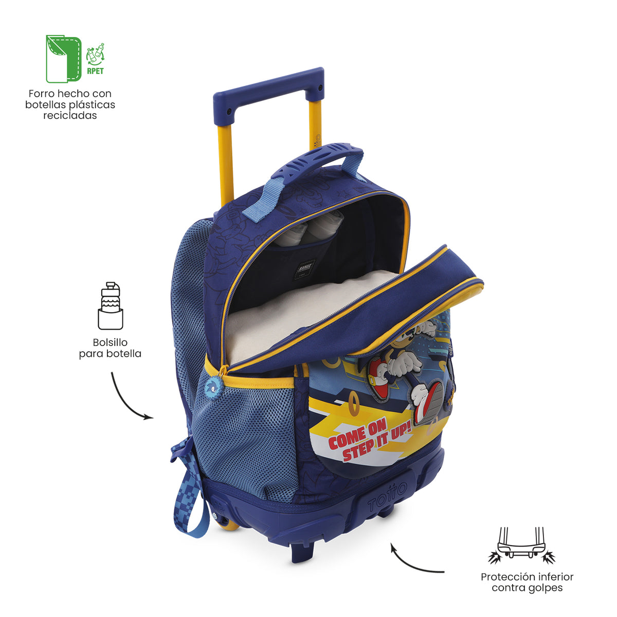 Mochila de ruedas Sonic M
